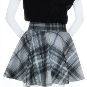 Women flannel mini skirt